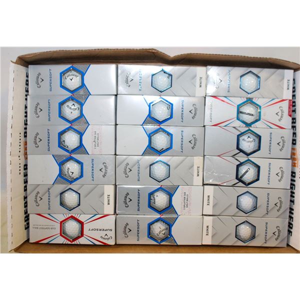 FLAT CALLAWAY SUPERSOFT RECLAIMED GOLF BALLS