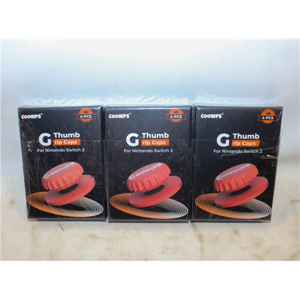 3 PACK JOYSTICK COVER CAPS FOR NINTENDO