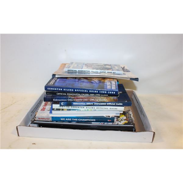 LOT OF OILERS BOOKS