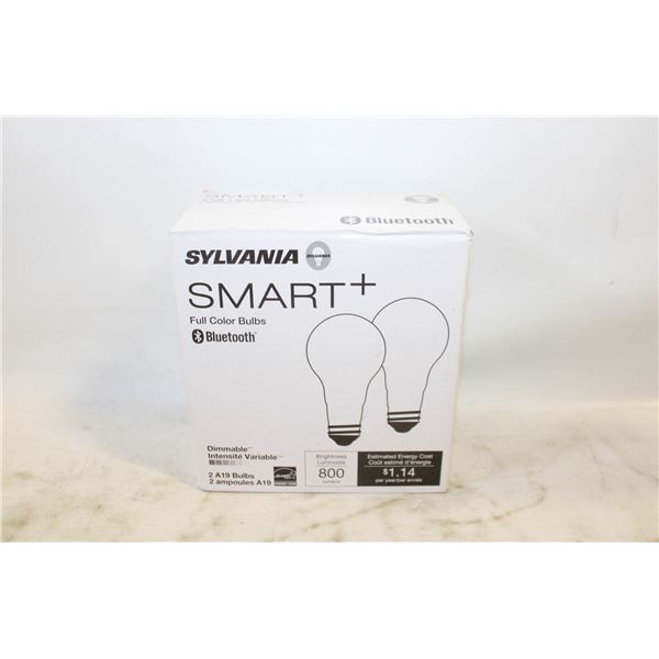NEW 2PK BLUETOOTH SMART BULBS FULL COLOR DIMMABLE