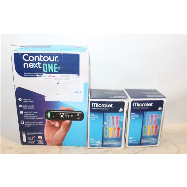 NEW CONTOUR NEXT ONE BLOOD GLUCOSE MONITORING
