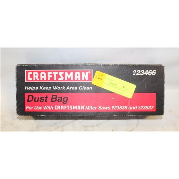 CRAFTSMAN MITERSAW DUST BAG NEW