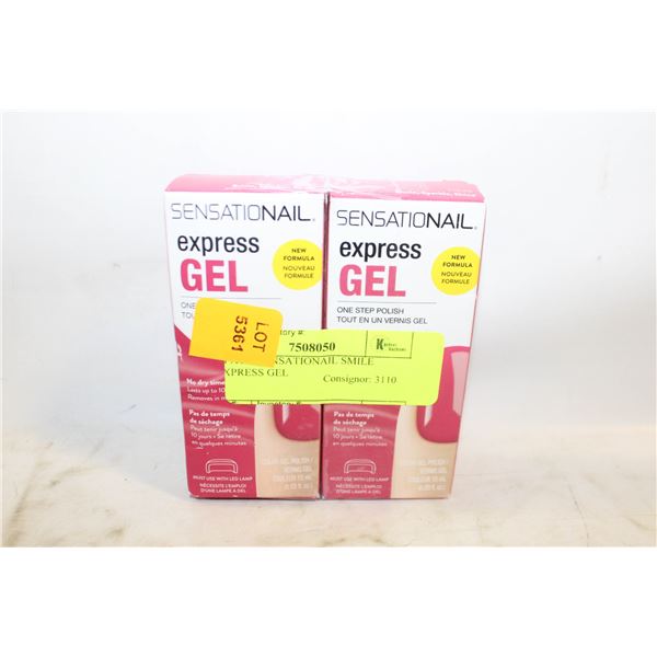 2 PACK SENSATIONAIL SMILE EXPRESS GEL