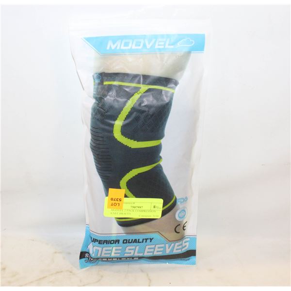 MODVEL 2 PACK COMPRESSION KNEE BRACES