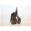 Image 1 : VINTAGE HAND CARVED SINGLE BLOCK QUAILS- SET OF 2