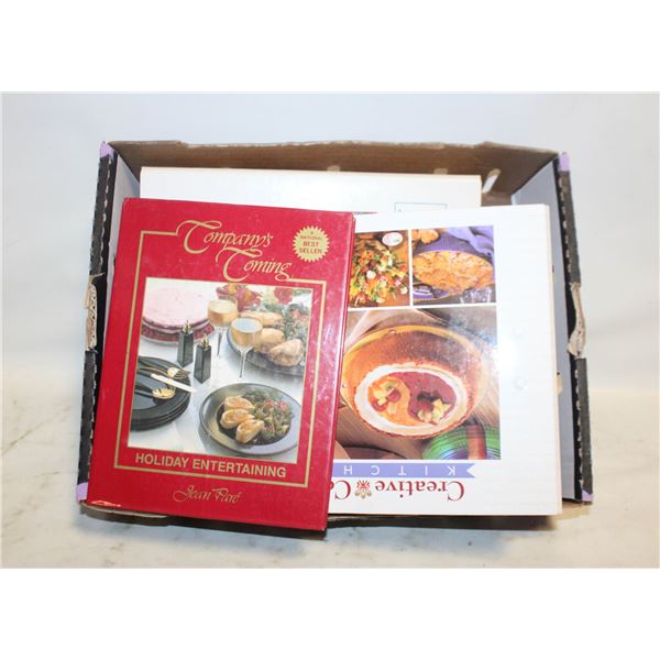 SET OF FOUR RING BINDER COOK BOOKS