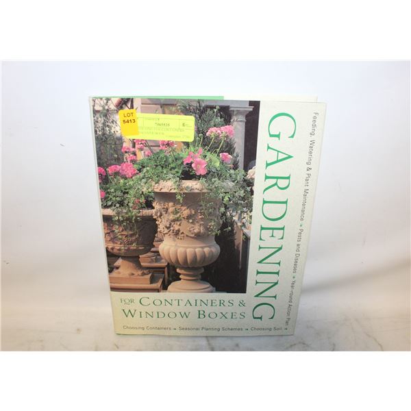 GARDENING FOR CONTAINERS HARDCOVER BOOK