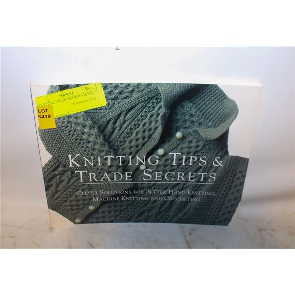 KNITTING TRADE SECRETS BOOK