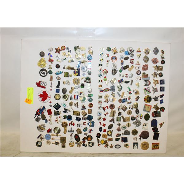 300 + MIXED LAPEL PINS