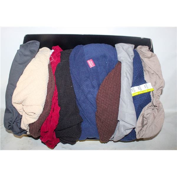 FLAT OF ASSORTED SOFA COVERS