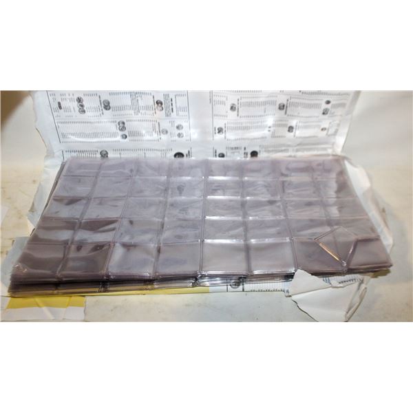 50 SHEETS OF 20 PAIRED SOFT COIN HOLDERS