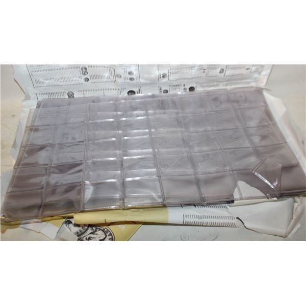 20 SHEETS OF 20 PAIRED SOFT COIN HOLDERS
