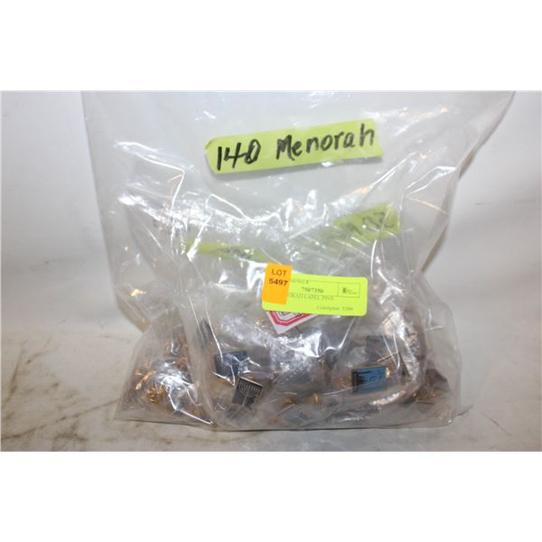 140 MENORAH LAPEL PINS