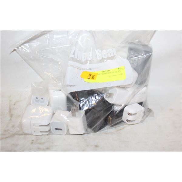 LOT OF USB CHARGING BLOCKS