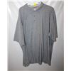 Image 1 : MENS GREY POLO SHIRT CLASSIC SHORT SLEEVE SZ 3XL