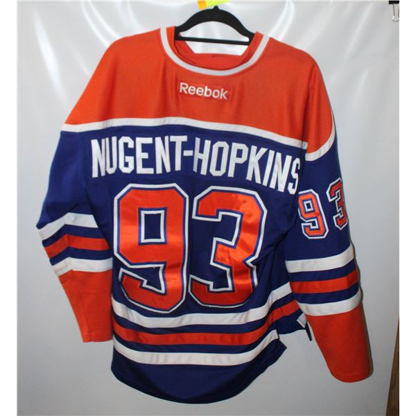 MEN SMALL RYAN NUGENT HOPKINS OILERS JERSEY