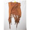 Image 1 : BROWN SUEDE FRINGE VEST MEDIUM