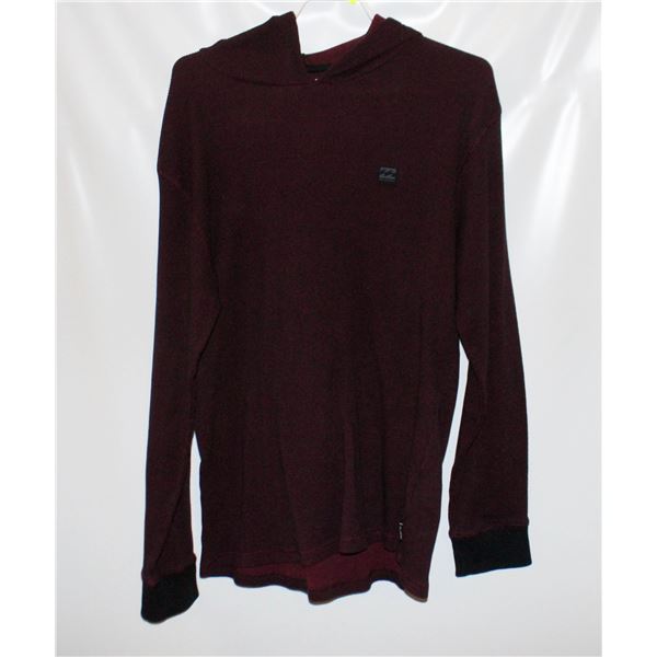 MENS BILLABONG XL GREY HOODIE SHIRT