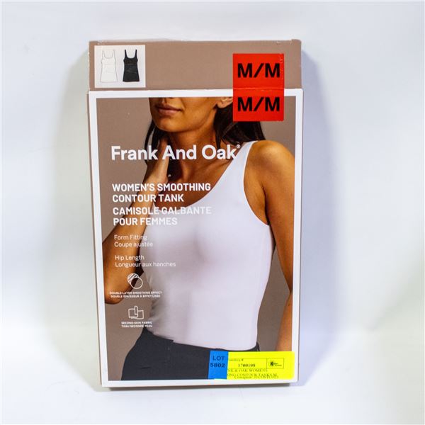 2PK FRANK & OAK WOMENS SMOOTHING CONTOUR TANKS M