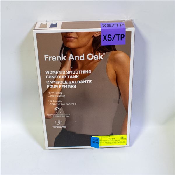 2PK FRANK & OAK WOMENS CONTOUR SMMOTHING TANKS XS