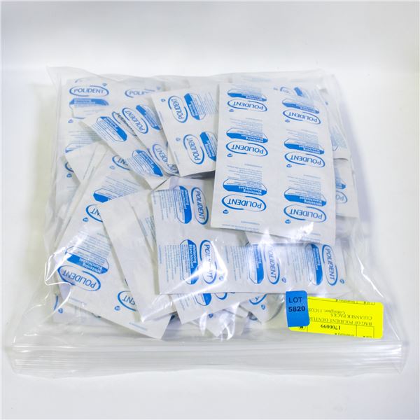 BAG OF POLIDENT DENTURE CLEANSER PACKS