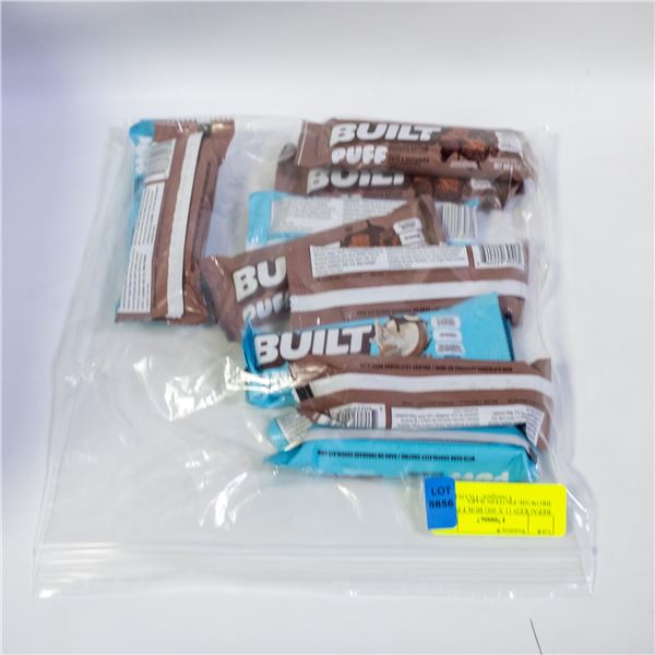 REPACKED 11 X 40G BUILT PUFF BROWNIE PROTEIN BARS