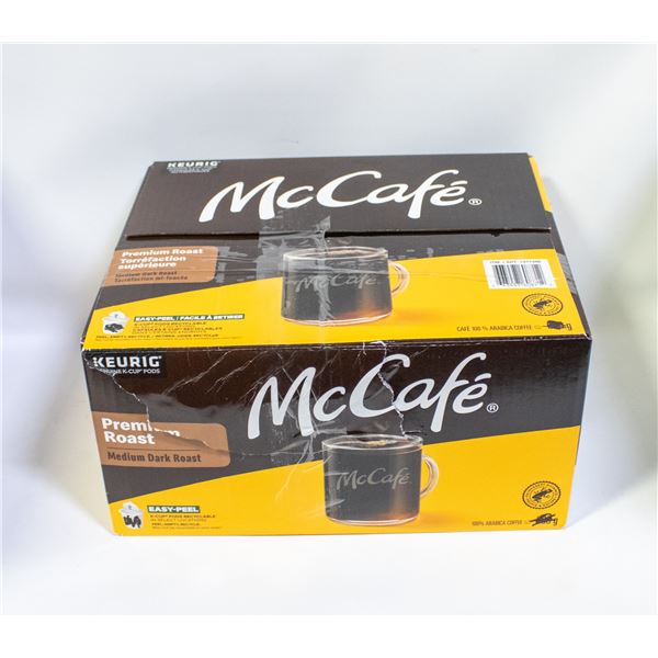 BOX OF MCCAFE KEURIG PREMIUM ROAST COFFEE K CUPS
