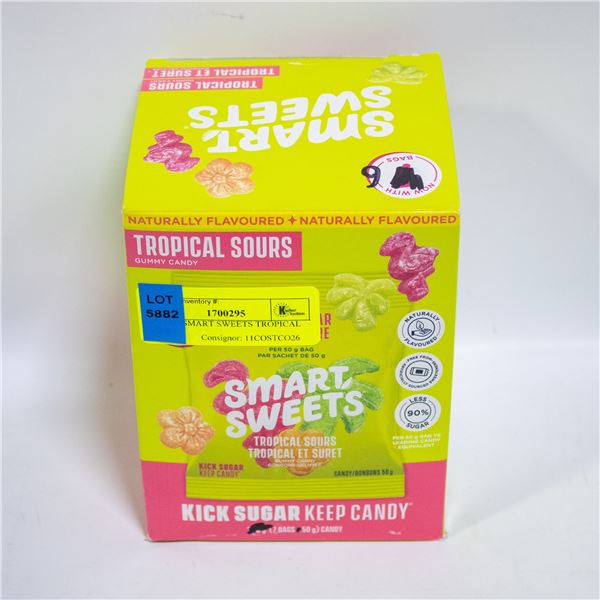 6 X 50G SMART SWEETS TROPICAL SOURS