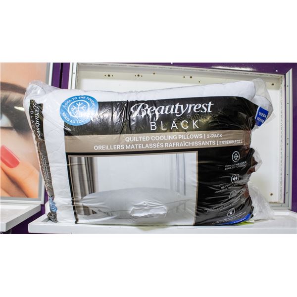 LIKE NEW BEAUTY REST 2PK COOLING PILLOWS QUEEN