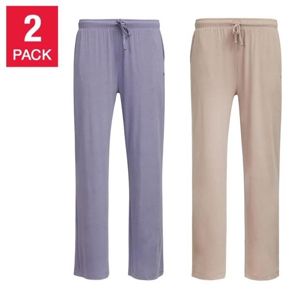 NEW 2PK NATORI LADIES LOUNGE PANTS PURPLE/TAN SZ S