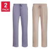 Image 1 : NEW 2PK NATORI LADIES LOUNGE PANTS PURPLE/TAN SZ S