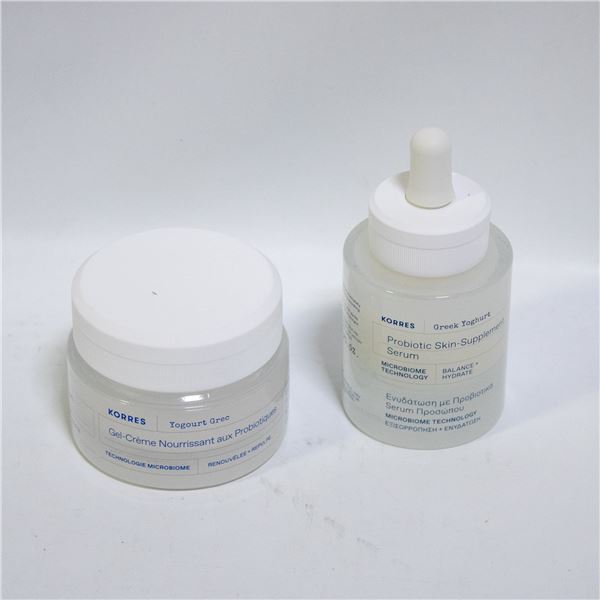 REPACKED 30ML +40ML KORRES SERUM AND CREAM