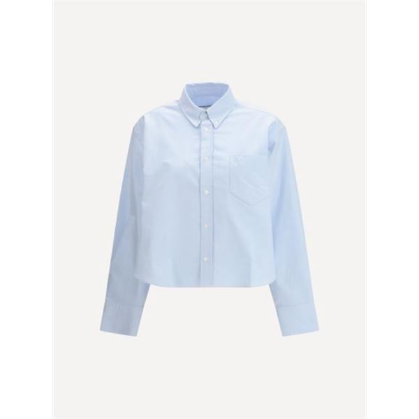 NEW GAP POPLIN CROPPED FLARE BUTTON UP SHIRT SZ SM