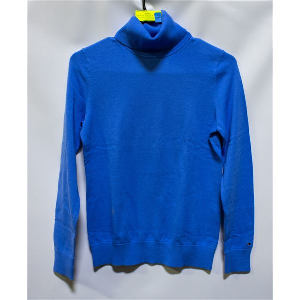 NEW TOMMY HILFIGER WOMENS TURTLENECK XS BLUE