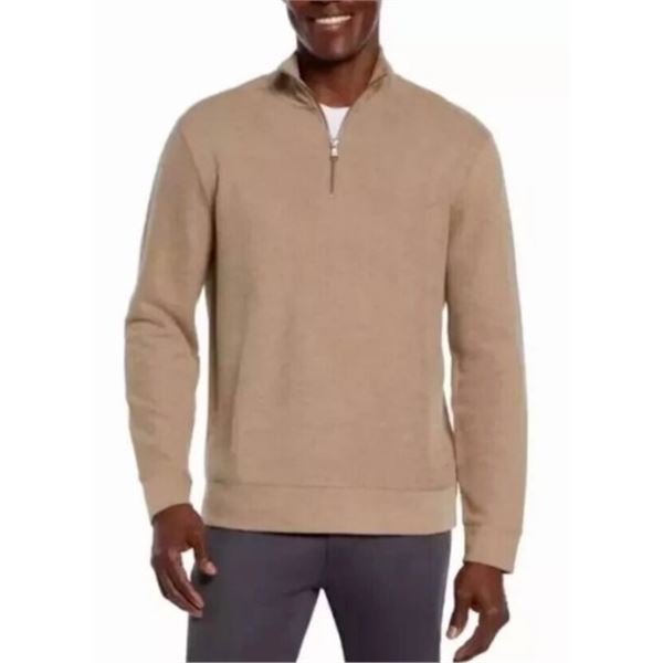 NEW BANANA REPUBLIC QUARTER ZIP WAFFLE PULLOVER