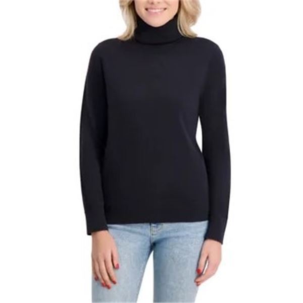NEW TOMMY HILFIGER BLACK TURTLENECK SZ SMALL