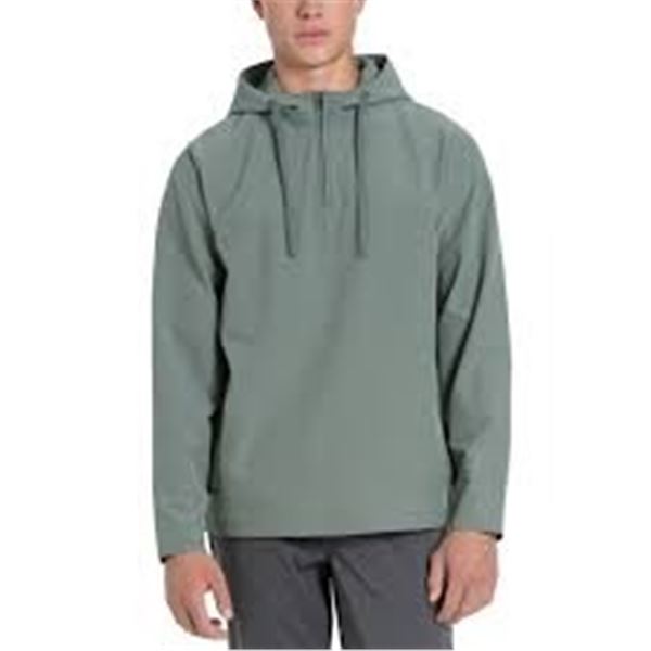 NEW MENS HURLEY GREEN HOODIE LARGE
