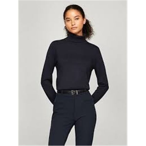 NEW WOMENS TOMMY HILFIGER BLACK TURTLENECK MEDIUM
