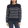 Image 1 : NEW WOMENS ELLA MOSS NAVY WHITE STRIPES SWEATER M