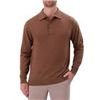 Image 1 : NEW CALVIN KLEIN MENS LONG SLEEVE BROWN TOP