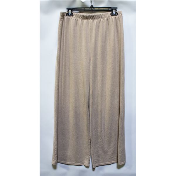 NEW LEMON WOMENS BEIGE SLEEPWEAR PANTS LARGE