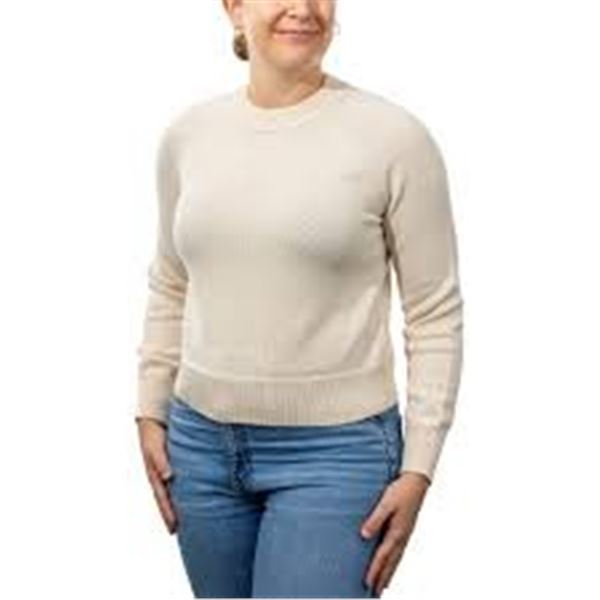 NEW WOMENS CALVIN KLEIN SWEATER BEIGE SIZE LG