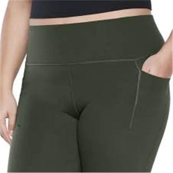 NEW WOMEN'S GAPFIT GREEN LEGGINGS LARGE