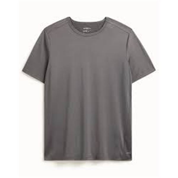 NEW MONDETTA GREY SHORT SLEEVE SHIRT SMALL