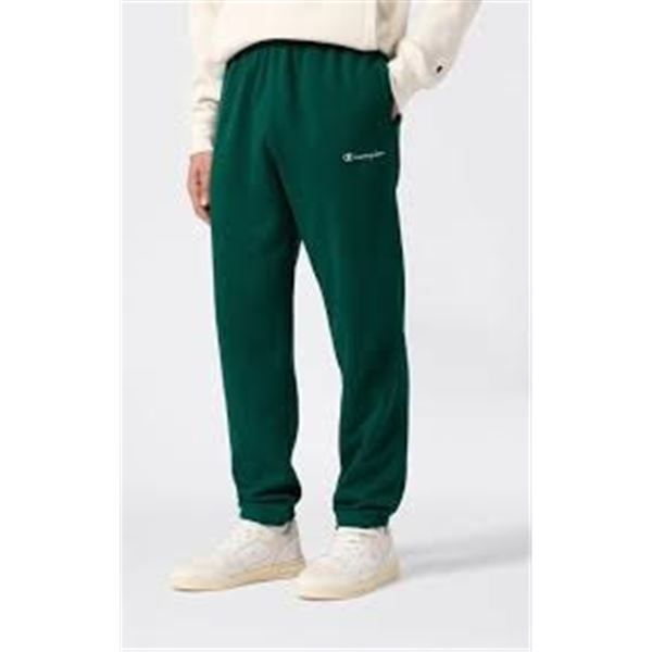 NEW MENS CHAMPION FLEECE GREEN JOGGERS SMALL