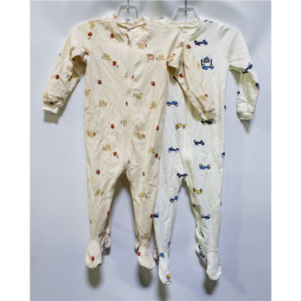 NEW PEKKLE GIRLS SLEEPERS 24M 2PK