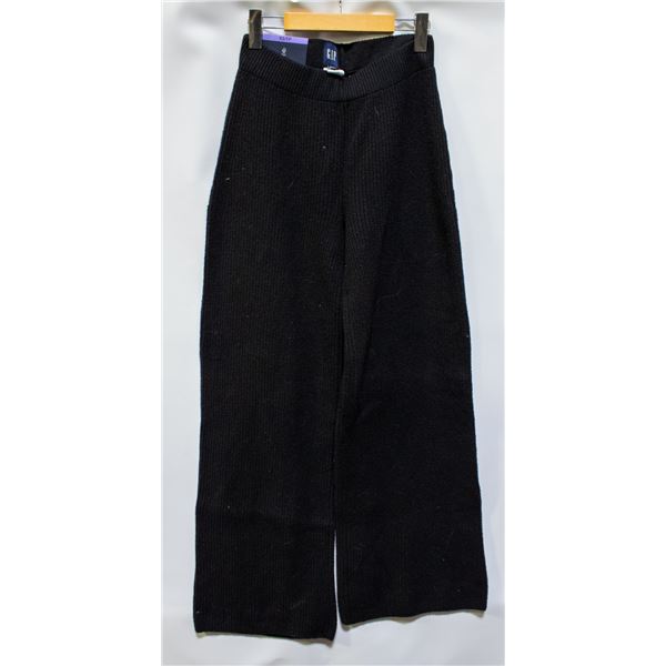GAP WOMENS BLACK KNIT PANTS XS