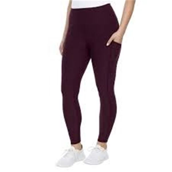 NEW WOMENS KIRKLAND PURPLE LEGGINGS LARGE