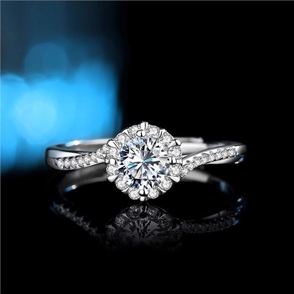 GRA CERTIFIED ROUND BRILLLIANT MOISSANITE 925S