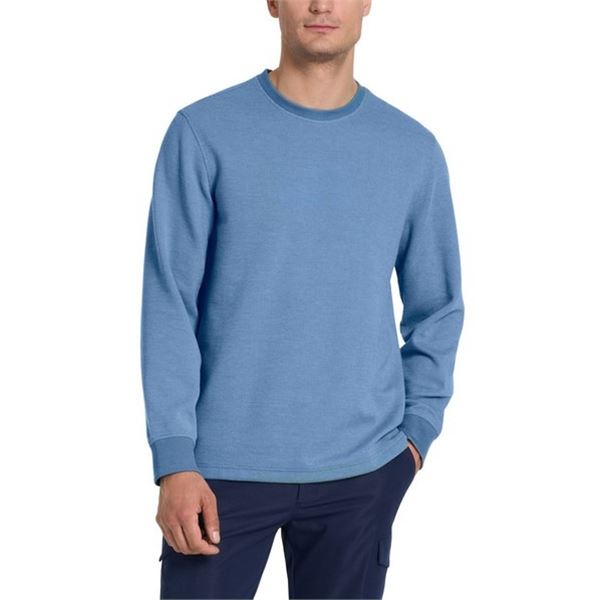 NEW VAN HEUSEN LONG SLEEVE CREW NECK BLUE SZ 2XL